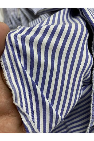 Yiğit Kumaş Striped Flexible Shirt Fabric, Piece 350X130 cm