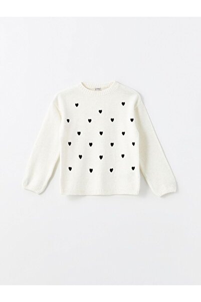 LC Waikiki Bisiklet Yaka Kız Çocuk Triko Kazak