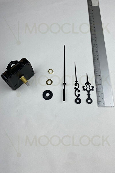 MOOCLOCK Saat Makinası, Akar Sessiz Duvar Saati Mekanizması, 22 MM şaft, Akre...