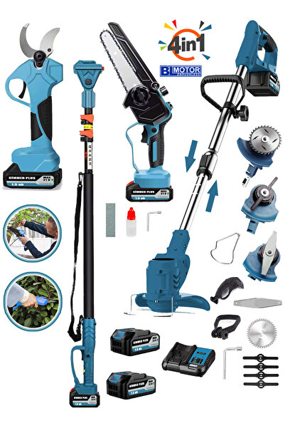 Wacker Pro Kimmer Seri 4 İn 1 Set 2.7 Mt Telaskopik Uzatma +Yağ Pompalı Teste...