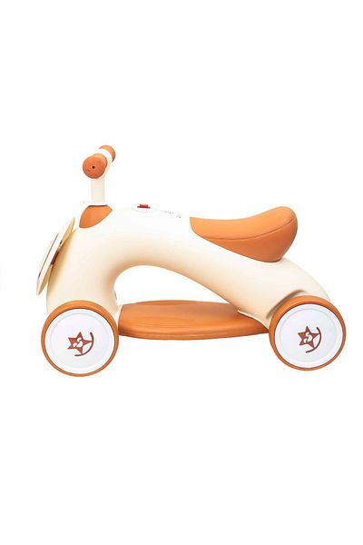Brivoo® Z-ToolS tricycle without pedals beige, LED lights, music, 1–3 years, durable plastic, Brivoo®