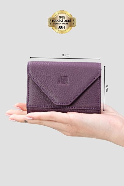 SANATE COLLECTION Hakiki Deri Akordiyon Cüzdan – Mıknatıslı Kapaklı, Kişiye Ö...