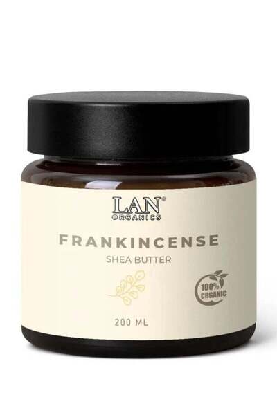 LAN ORGANICS زبدة الشيا مع خلاصة اللبان من لان أورجانيك - 200 مل