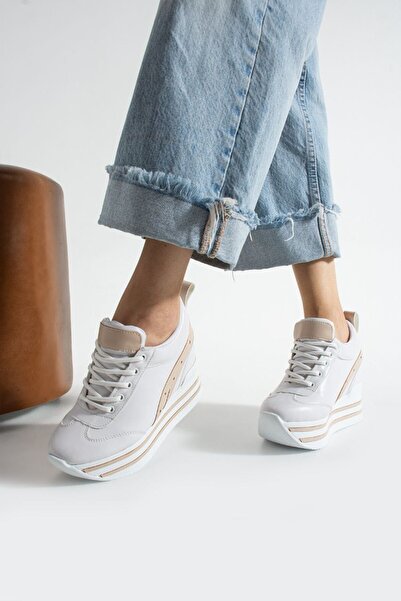 Genel Markalar kadın dolgu topuklu spor ayakkabı