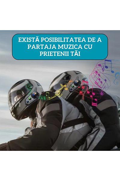 Adsinio Sistem de comunicare pentru motociclete, Coralme, Adsinio, interfață română și engleză, interfon 800m, negru