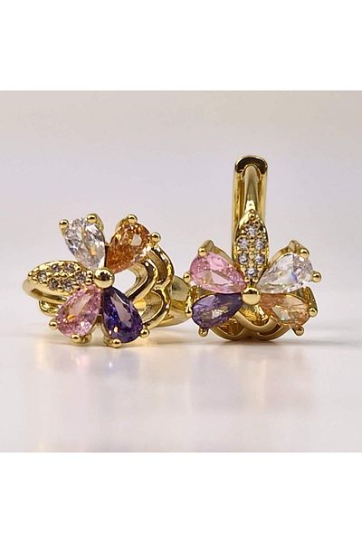My Bijoux Cercei placați cu aur Adelina