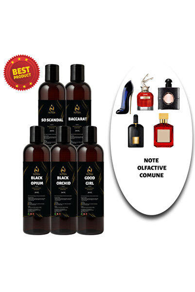 Nuvien Pachet promotional 5x esente pentru rufe 200ml, mirosuri de lux