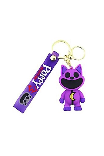 OEM Figurină breloc Smiling Critters, CatNap, violet, 8 cm
