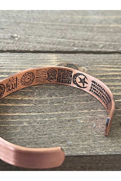 Rupen Kraft Pure copper bracelet protection dual lucky numbered protection charmed copper bracelet