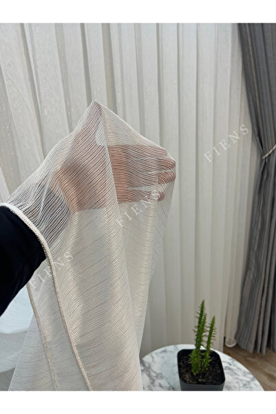 FİENS Taçgümüş Fantazi̇ Si̇mli̇ Ağir Gramajli 1/3 Sık Pileli Tül Perde Ütü Istemez | En Çok Satılan Perde