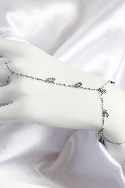 norsary Brass Zircon Stone Hanging Drop Model Silver Color Women's Shahmeran