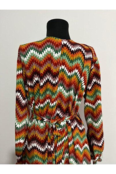 ShopX Yazlık Viskon Namaz Elbisesi – Uzun, İç Göstermeyen, Rahat ve Şık Kruvaze Model