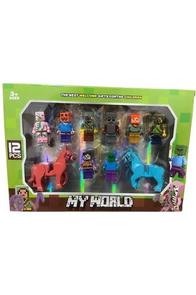 MYWORLD Set 10 figurine MyWorld, multicolor, 5-7cm