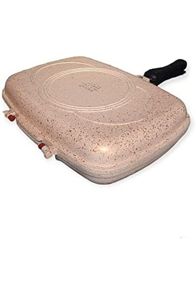 drobina Turkish Double-Sided Grill Pan (Cream)