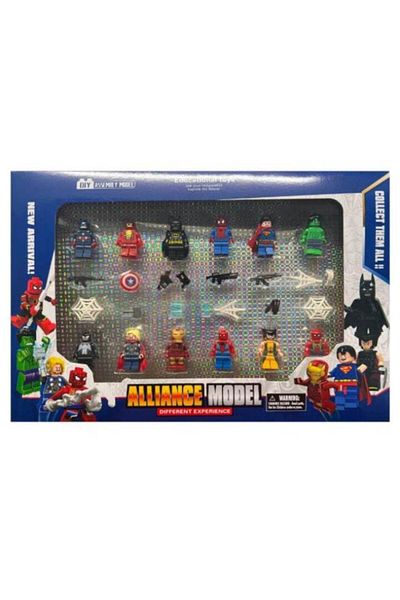 AVENGERS Set Alianta Super Eroilor, 12 figurine cu accesorii, multicolor, 5 cm