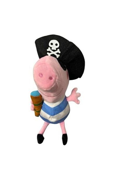 Peppa Pig Jucărie De Pluș , George Pirat, 30 Cm, Alb-albastru