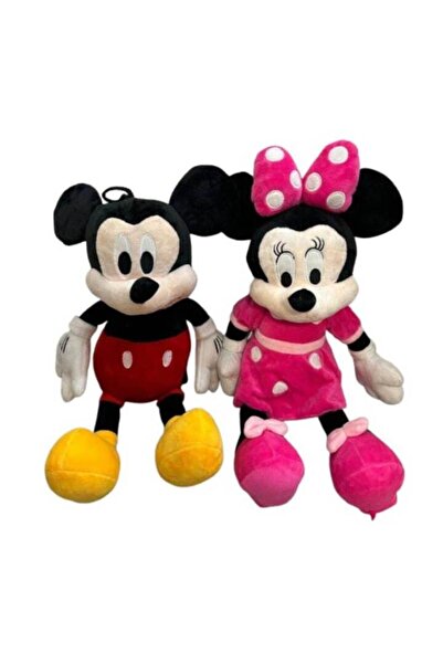 MICKEY & MINNIE Set 2 plusuri: Minnie si Mickey Mouse, multicolor, 45cm