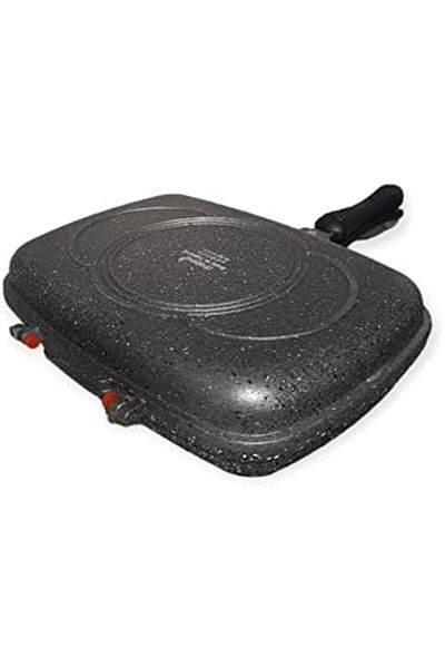drobina Turkish Double-Sided Grill Pan by (Gray), Metal