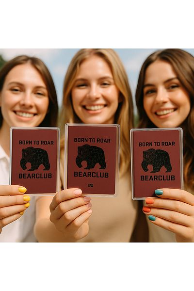sağlıkçı shopping trend aksesuar 1Pc Universal Bear Club Printed Passport Case Transparent Waterproof Pvc Passport Protection Case