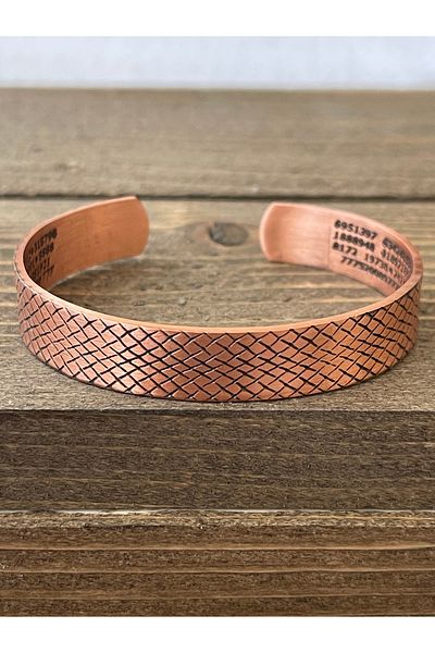 Rupen Kraft Pure Copper Bracelet Protection Prayer Lucky Number Protection Talisman Copper Bracelet