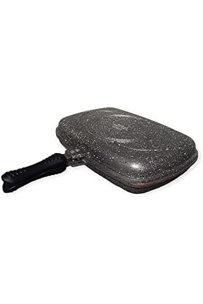 drobina Turkish Double-Sided Grill Pan by (Gray), Metal