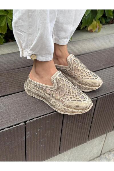 LABRONA Women's Stone Patterned Orthopedic Sole Slippers