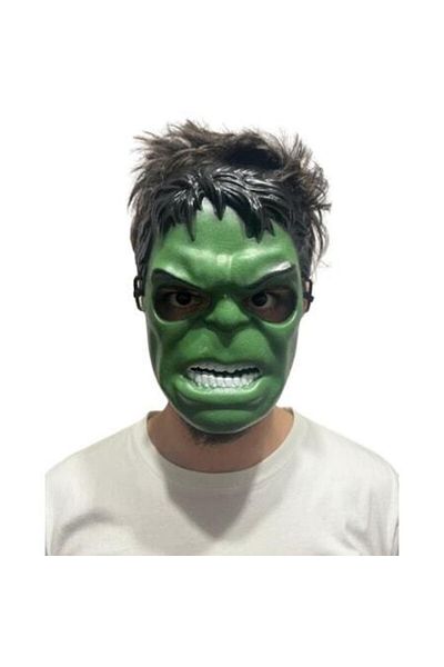 Hulk Mască Incredibilă de Halloween cu Elastic, Mărime Universală, Plastic Verde