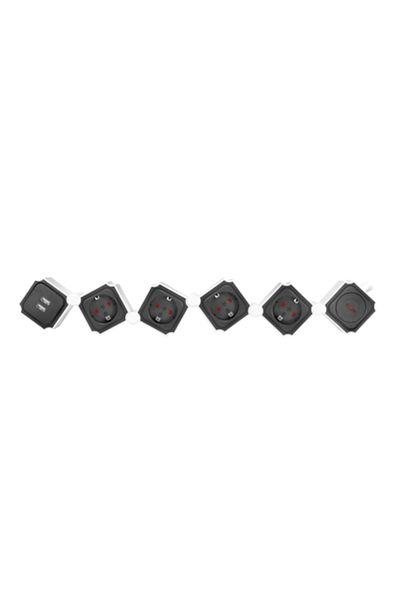 LogiLink Prelungitor Logilink, Schuko x 4, conectare prin Schuko tata, USB x 2