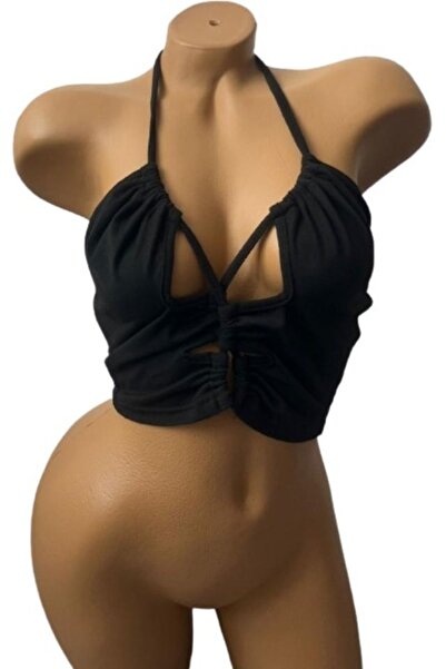 OEM Backless Top, Black, Size M, Polyester