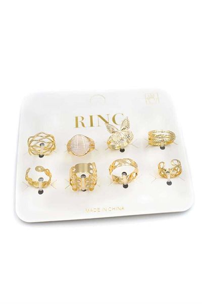 MBB ETİCARET Multiple ring set - gold