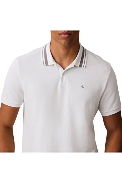 Calvin Klein Men's White Polo Shirts