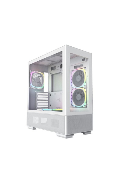 MONTECH Carcasa SKY TWO ARGB, TG, Mid-Tower, Alb