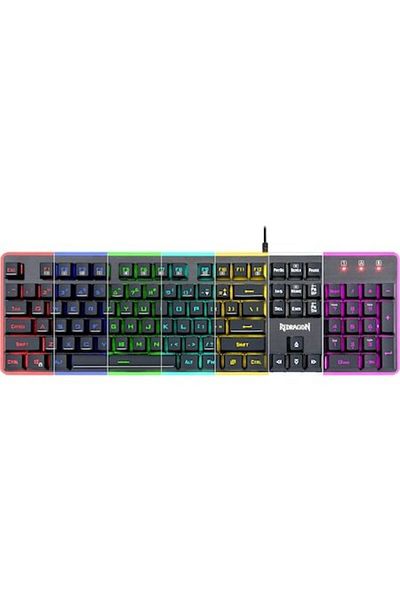 REDRAGON Mechanical Gaming Keyboard K509 DYAUS 7, RGB illumination, aluminum/ABS construction, black