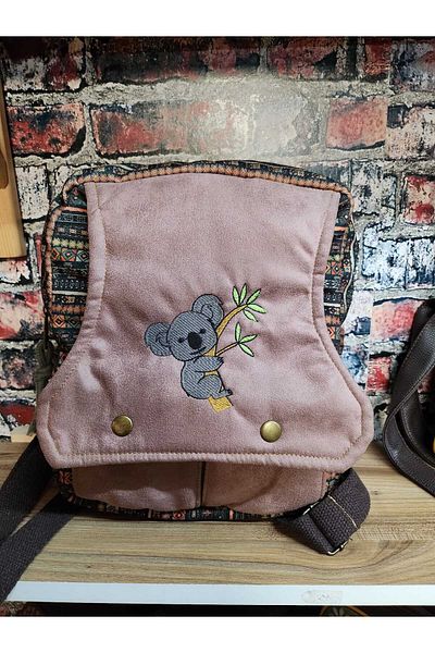 Street Bag Koala Embroidered Daily Backpack