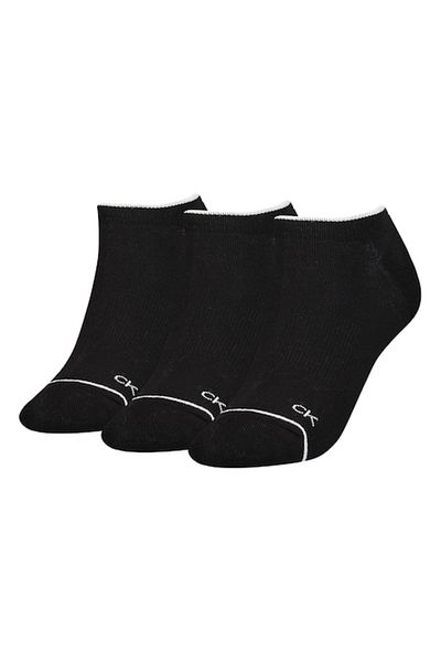Calvin Klein , Set de sosete pana la glezna - 3 perechi, Negru, One Size