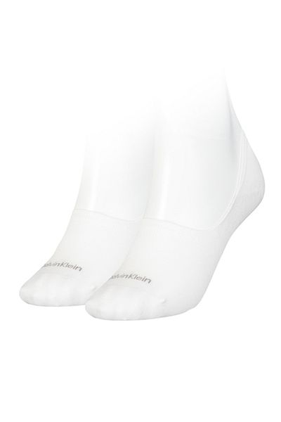 Calvin Klein , Set de șosete foarte scurte - 2 perechi, albe, 35-38