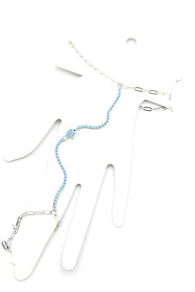 MBB ETİCARET Blue Stone Fish Shahmeran - Silver