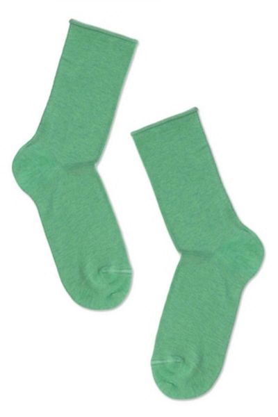 Conte Elegant Șosete de damă din bumbac fără elastic, Conte Elegant Comfort 000, Verde Deschis, 36-37