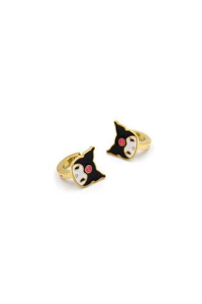 MBB ETİCARET Figured Hoop Earrings - Gold
