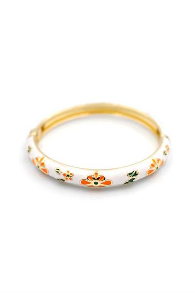 MBB ETİCARET Enamel Flower Bracelet - Orange
