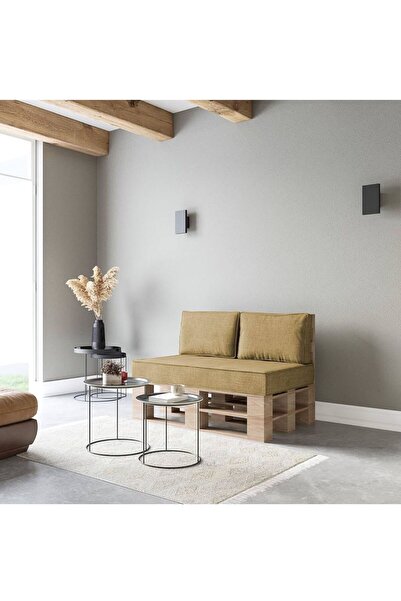 İstanbul kumaş Palet Minderi Ekstra Dolgulu Su Geçirmez Fermuarlı Kumaş Sünge...