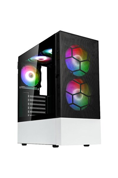 Kolink Observatory MX Mesh ARGB, Mid-Tower, Black/White