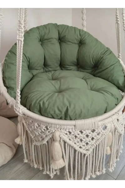 İstanbul kumaş Makrome Salıncak Minderi Kadife Döşemelik Kumaş (SADECE MİNDER)