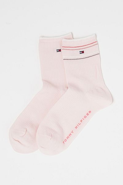 Tommy Hilfiger , Set of Long Socks - 2 pairs, Pastel Pink, Size 35-38