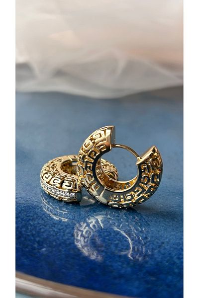 Doğaltaş Masalları Steel Vip Earrings
