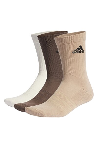 Adidas Sportswear Set of long unisex ribbed socks - 3 pairs, Ivory white, Brown, Beige, 43-45