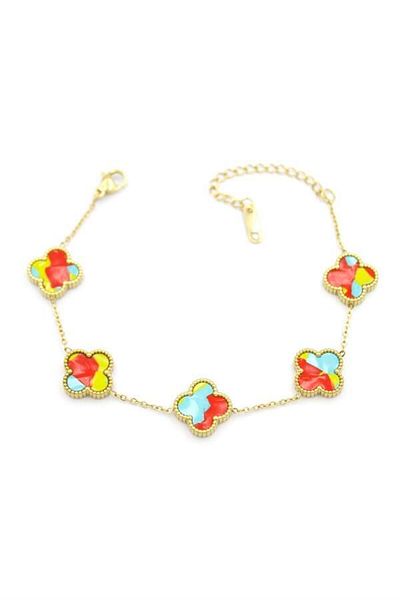 MBB ETİCARET Vc Clover Bracelet - Multicolor