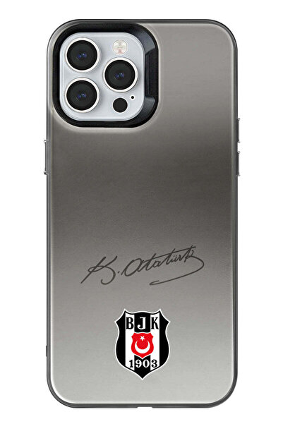 Beşiktaş iPhone 13 Pro Max Uyumlu ATA İmza Arma Premium Lisanslı Telefon Kılıfı