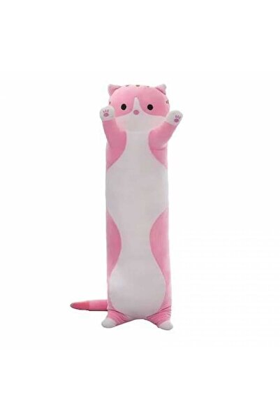 Nebunici Pisica De Plus Tip Perna, Lunga, Moale, 50 Cm, Roz