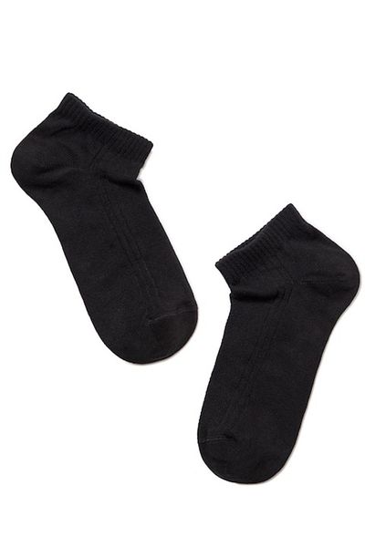 Conte Elegant Șosete scurte de damă din bumbac, Conte Elegant CLASSIC 016, negre, mărimea 36-37